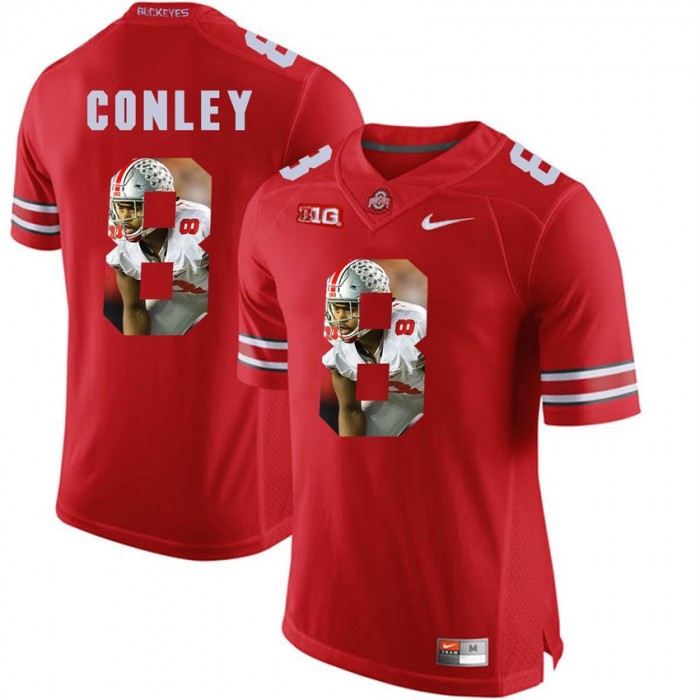 Gareon Conley Ohio State Buckeyes Scarlet Player Pictorial Fashion Jersey