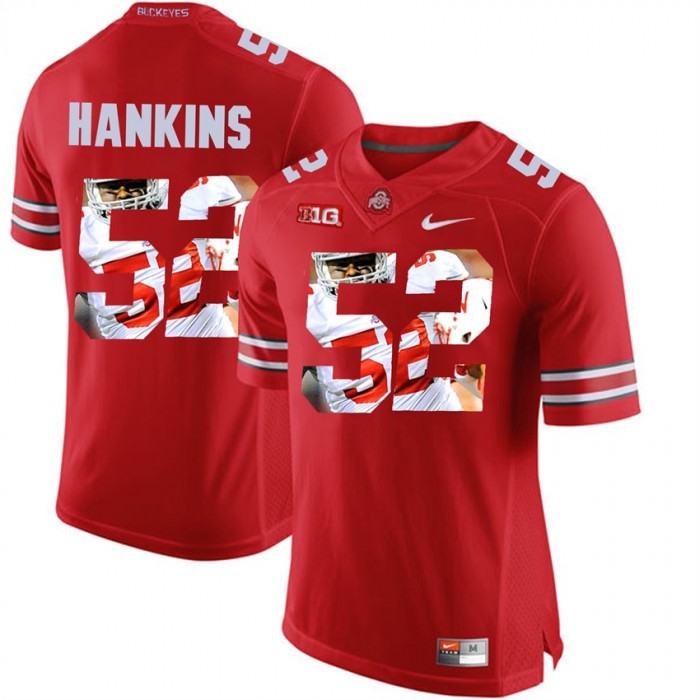 Johnathan Hankins Ohio State Buckeyes Scarlet Player Pictorial Fashion Jersey