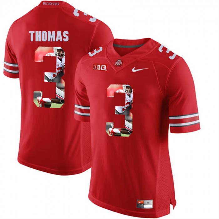Michael Thomas Ohio State Buckeyes Scarlet Player Pictorial Fashion Jersey