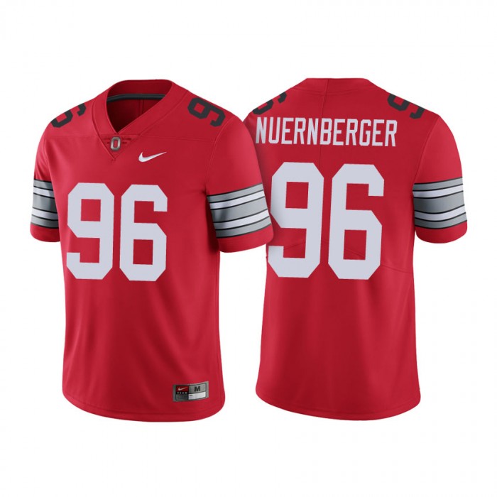 Sean Nuernberger #96 Ohio State Buckeyes Scarlet 2018 Spring Game Limited Jersey