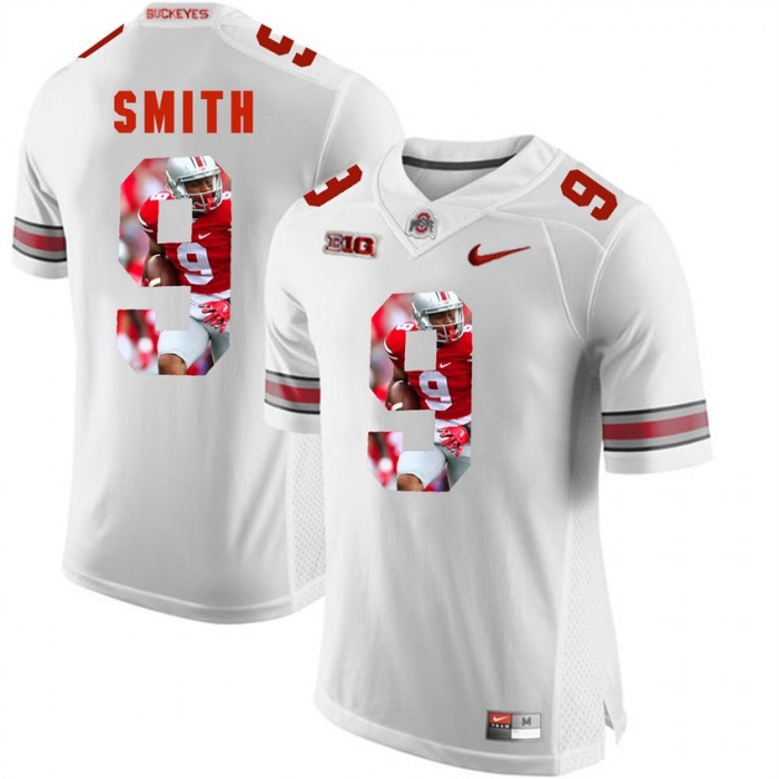 Devin Smith Ohio State Buckeyes White Player Pictorial Fashion Jersey