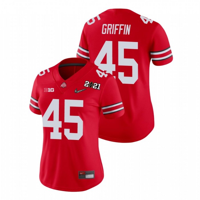 Ohio State Buckeyes Archie Griffin 2021 National Championship Jersey Women's Scarlet