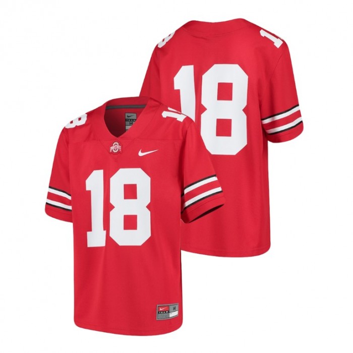 Youth Ohio State Buckeyes Scarlet College Football Replica Jersey