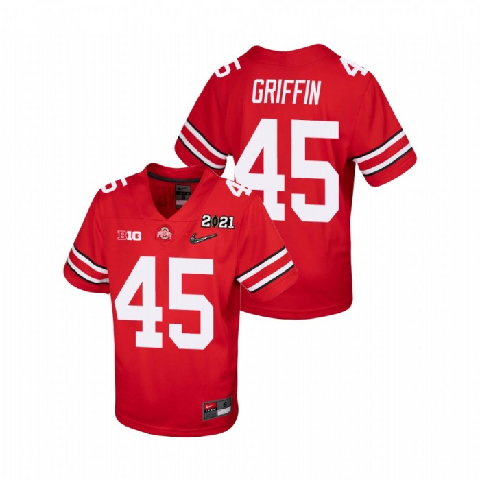 Ohio State Buckeyes Archie Griffin 2021 National Championship Jersey Youth Scarlet