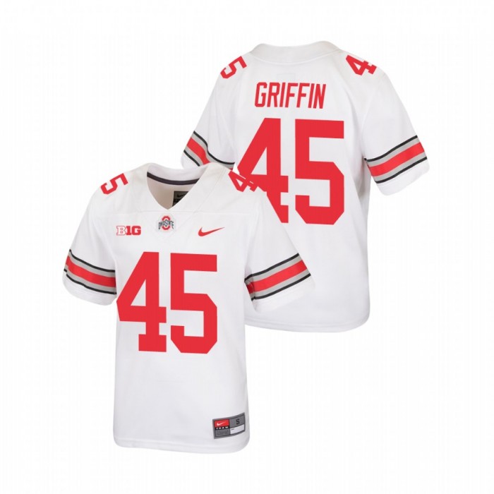 Ohio State Buckeyes Archie Griffin Replica Football Jersey Youth White