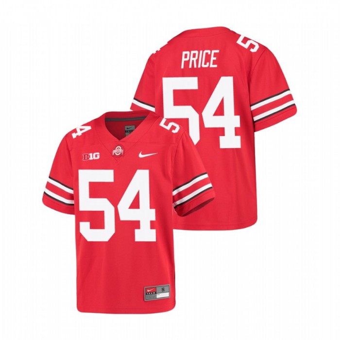 Ohio State Buckeyes Billy Price Alumni Football Game Jersey Youth Scarlet
