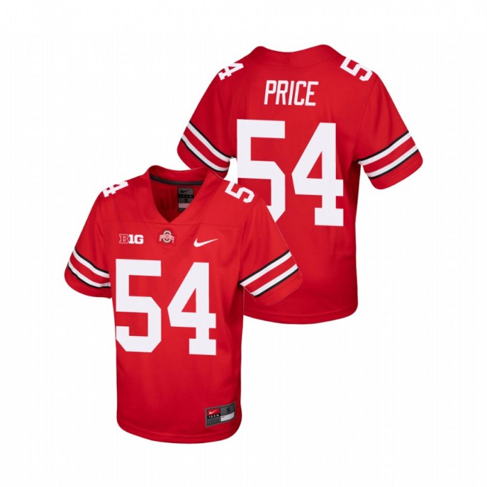 Ohio State Buckeyes Billy Price College Football Replica Jersey Youth Scarlet