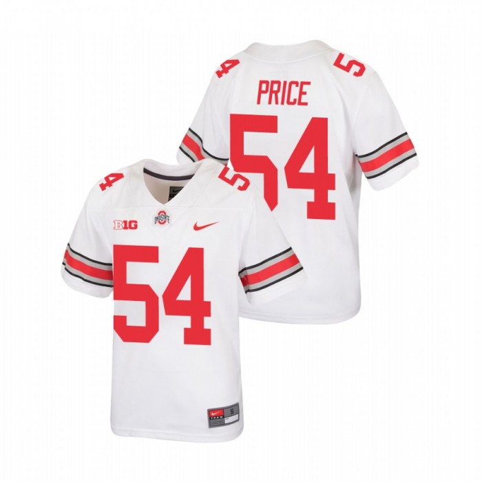 Ohio State Buckeyes Billy Price Replica Football Jersey Youth White