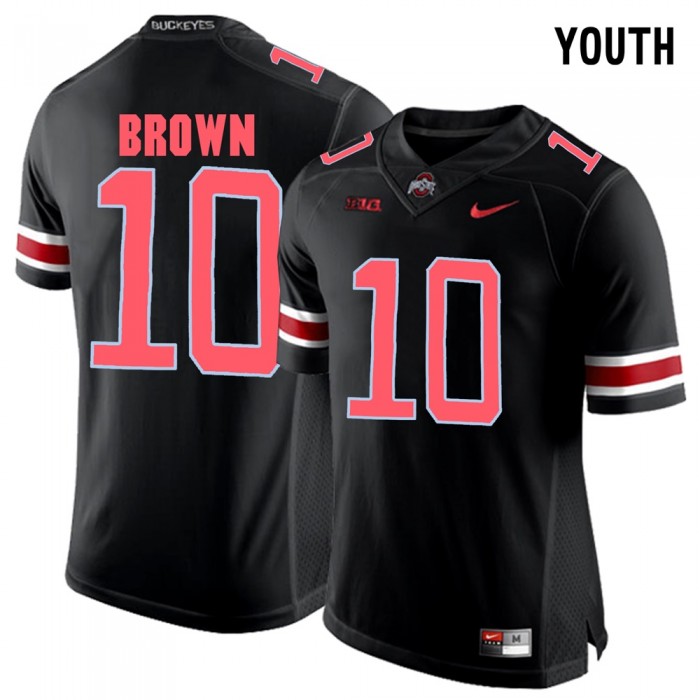 Youth Ohio State Buckeyes Football Blackout College CaCorey Brown Jersey