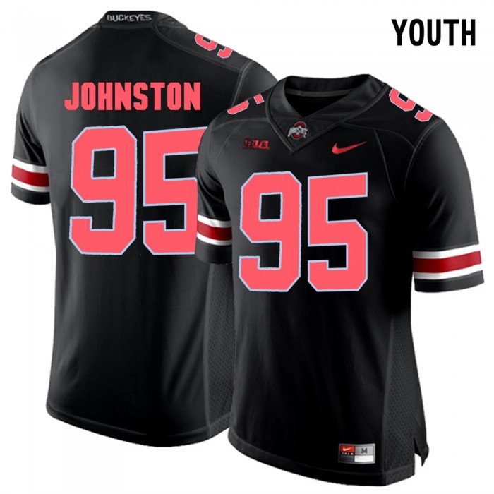 Youth Ohio State Buckeyes Football Blackout College Cameron Johnston Jersey