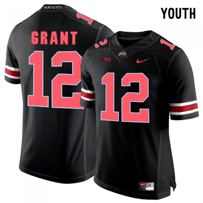Youth Ohio State Buckeyes Football Blackout College Doran Grant Jersey