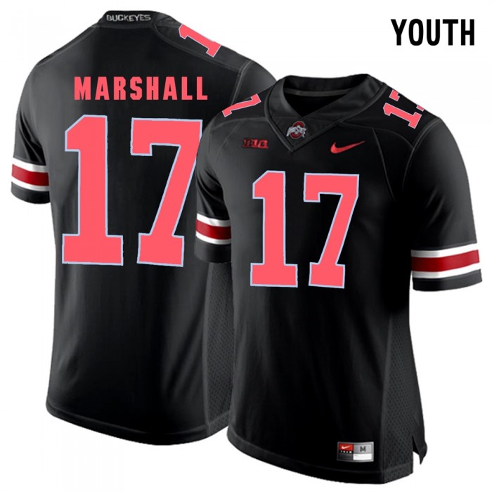 Youth Ohio State Buckeyes Football Blackout College Jalin Marshall Jersey