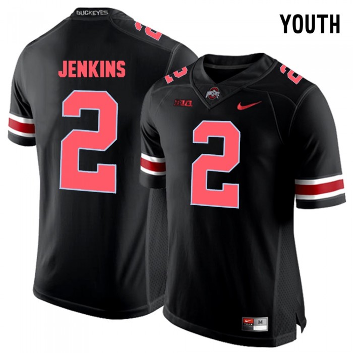 Youth Ohio State Buckeyes Football Blackout College Malcolm Jenkins Jersey