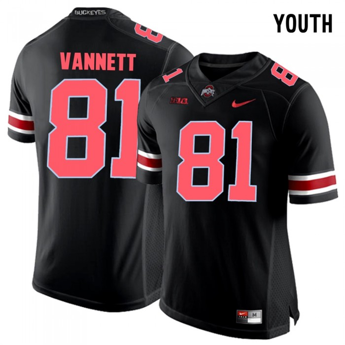 Youth Ohio State Buckeyes Football Blackout College Nick Vannett Jersey