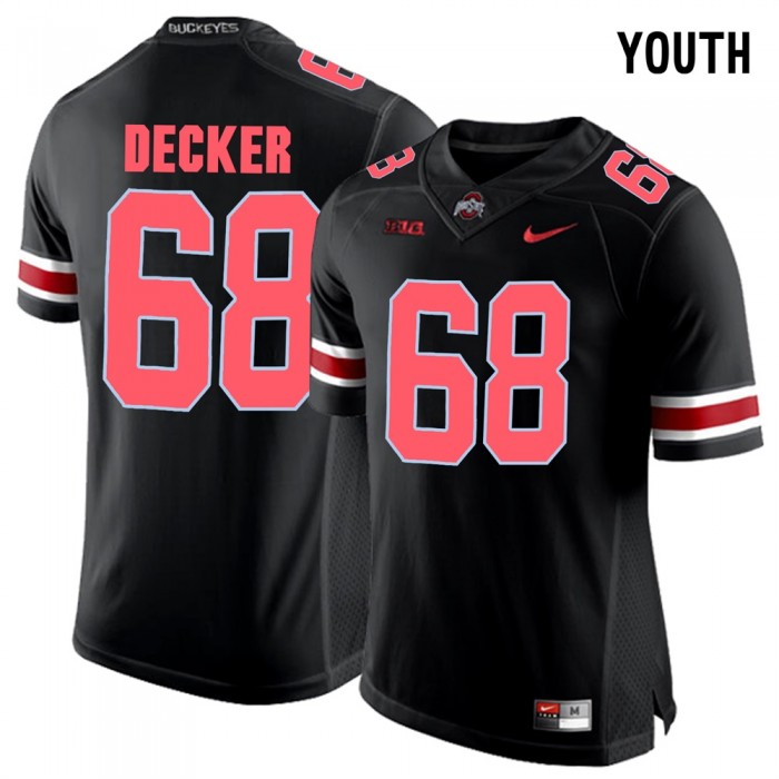 Youth Ohio State Buckeyes Football Blackout College Taylor Decker Jersey