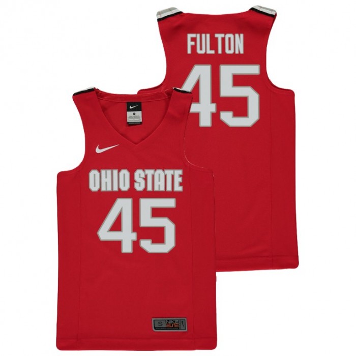 Youth Ohio State Buckeyes College Basketball Red Connor Fulton Replica Jersey