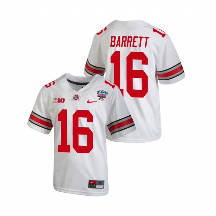 Ohio State Buckeyes J.T. Barrett 2021 Sugar Bowl College Football Jersey Youth White