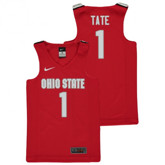 Youth Ohio State Buckeyes College Basketball Red Jae'Sean Tate Replica Jersey