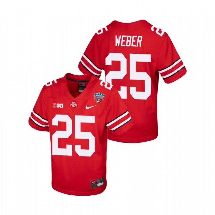 Ohio State Buckeyes Mike Weber 2021 Sugar Bowl College Football Jersey Youth Scarlet