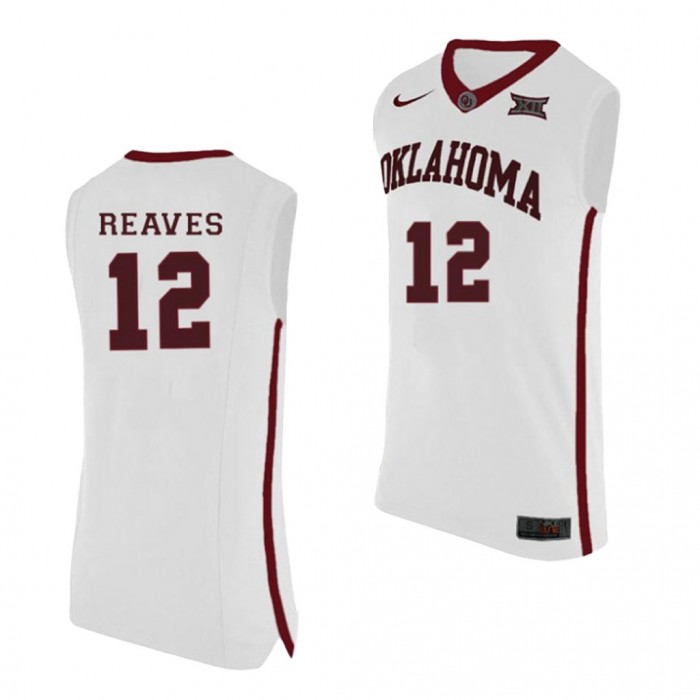 Austin Reaves Jersey Oklahoma Sooners 2019-21 College Basketball Lakers Jersey-White