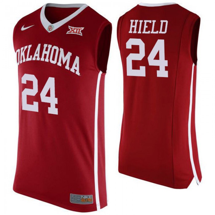 Male Oklahoma Sooners #24 Buddy Heild Red College Basketball Jersey