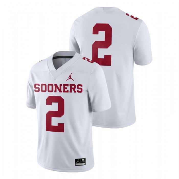 Men's Oklahoma Sooners White Game College Football Jersey