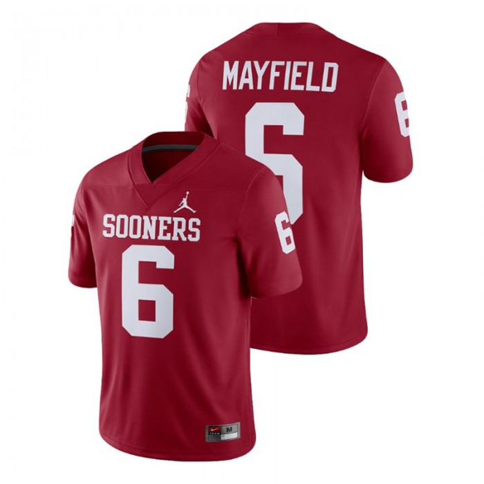 Baker Mayfield For Men Oklahoma Sooners Crimson Alumni Football Game Player Jersey