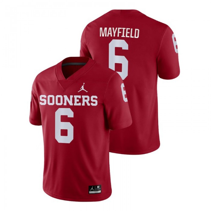 Baker Mayfield For Men Oklahoma Sooners Crimson Game College Football Jersey