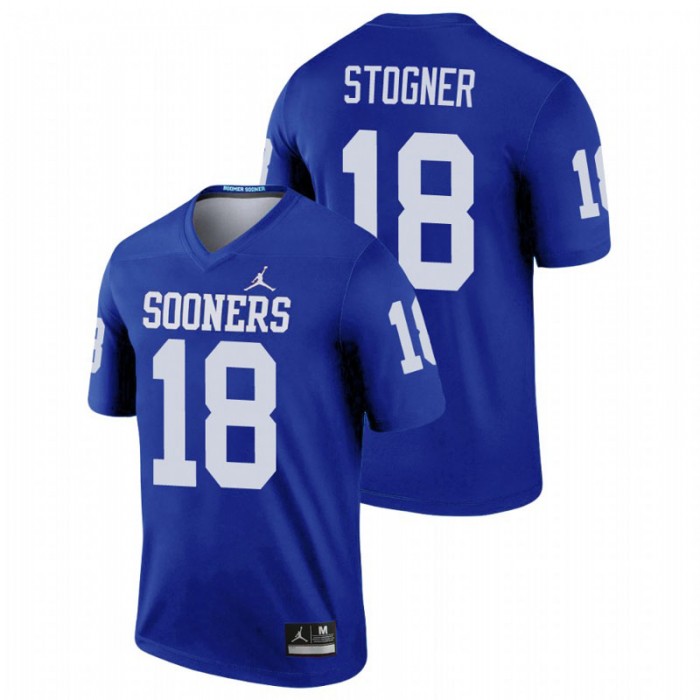 Oklahoma Sooners Legend Austin Stogner Football Jersey Blue For Men