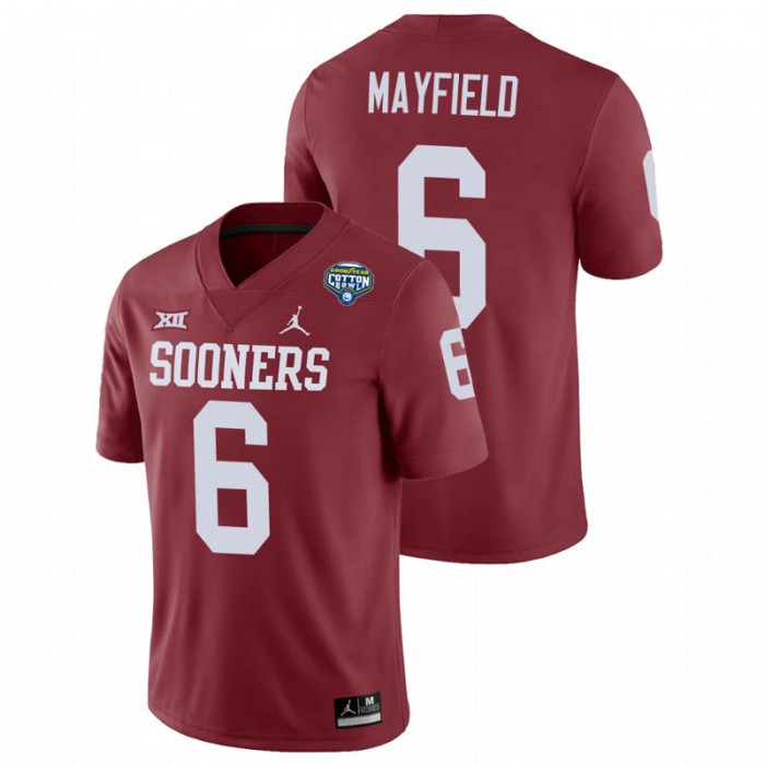 Baker Mayfield Oklahoma Sooners 2020 Cotton Bowl Crimson Game Jersey