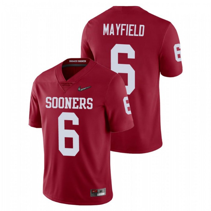 Baker Mayfield Oklahoma Sooners College Football Crimson Playoff Game Jersey