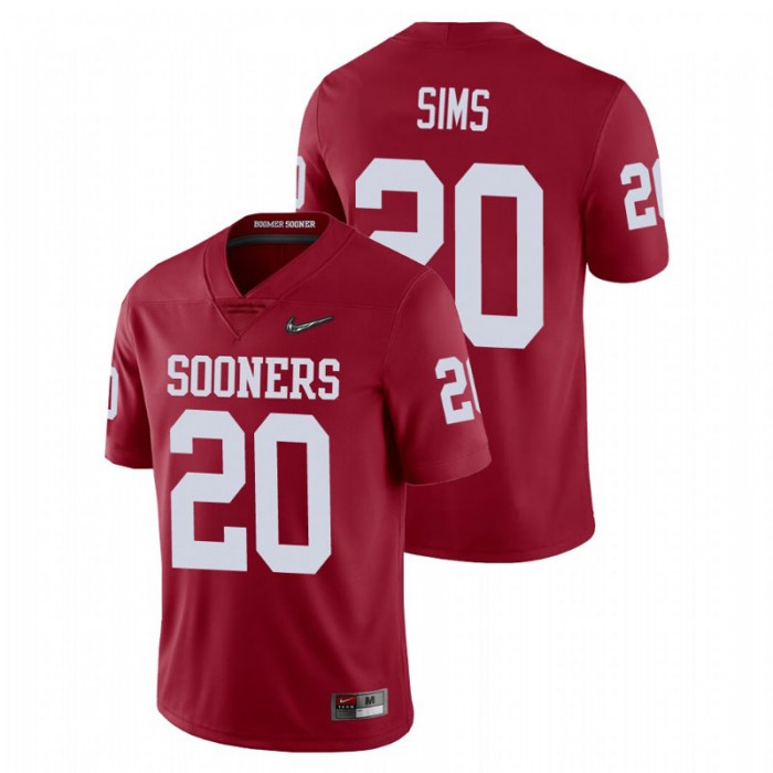 Billy Sims Oklahoma Sooners College Football Crimson Playoff Game Jersey