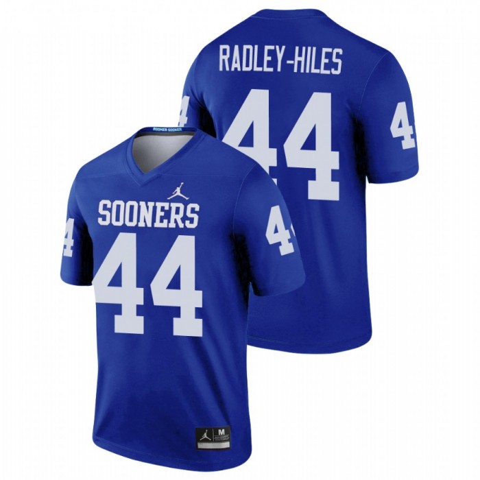 Oklahoma Sooners Legend Brendan Radley-Hiles Football Jersey Blue For Men