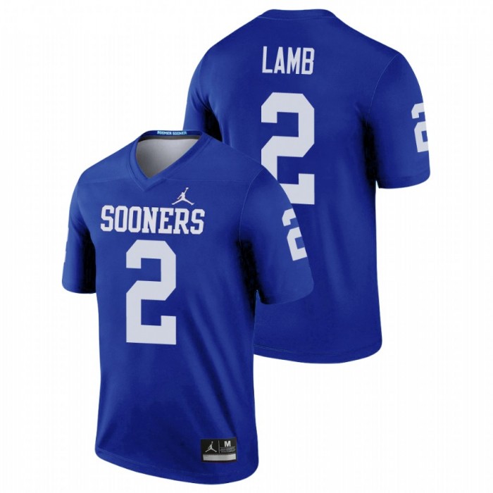 Oklahoma Sooners Legend CeeDee Lamb Football Jersey Blue For Men