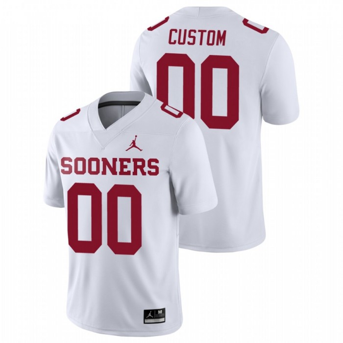 Oklahoma Sooners Game Custom Football Jersey White For Men