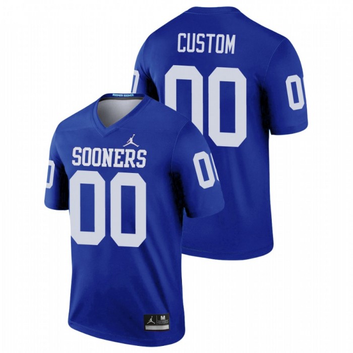 Oklahoma Sooners Legend Custom Football Jersey Blue For Men