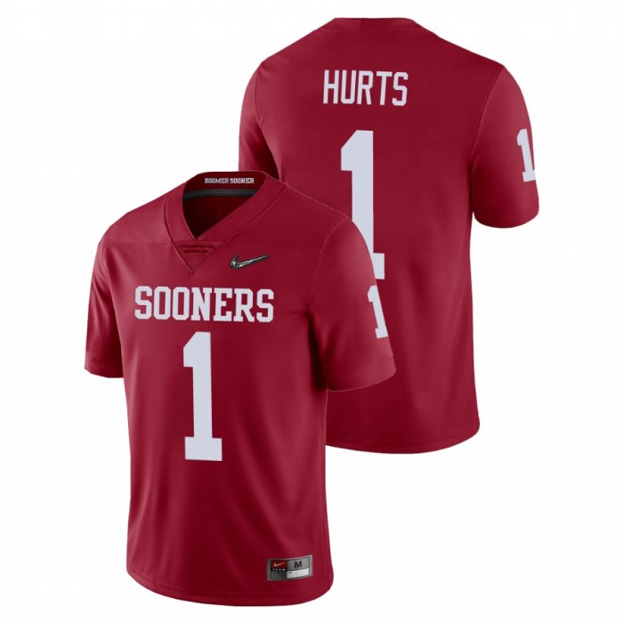 Jalen Hurts Oklahoma Sooners College Football Crimson Playoff Game Jersey