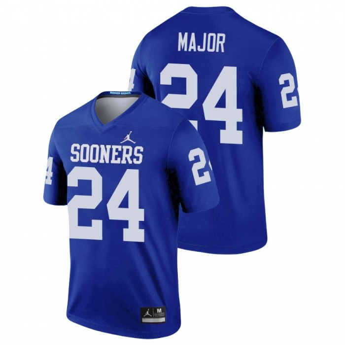Oklahoma Sooners Legend Marcus Major Football Jersey Blue For Men