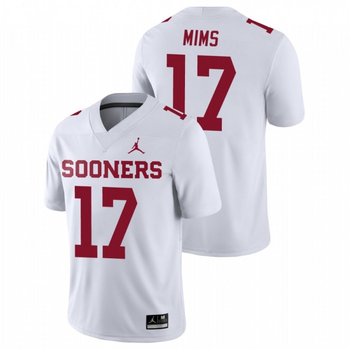 Oklahoma Sooners Game Marvin Mims Football Jersey White For Men