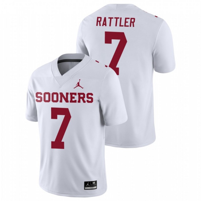 Oklahoma Sooners Game Spencer Rattler Football Jersey White For Men