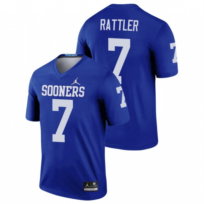 Oklahoma Sooners Legend Spencer Rattler Football Jersey Blue For Men