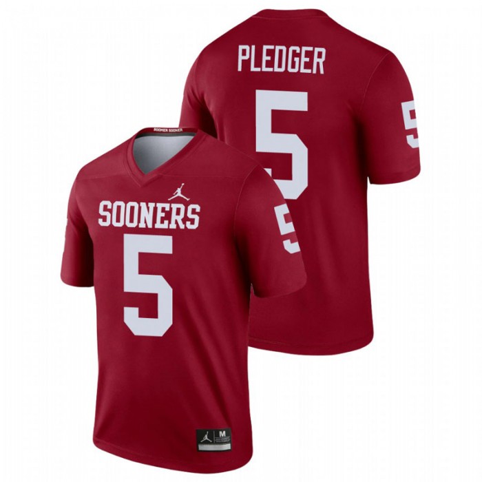 T.J. Pledger Oklahoma Sooners Legend Crimson Football Jersey