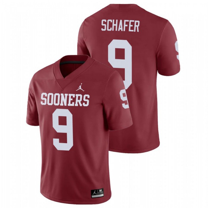 Tanner Schafer Oklahoma Sooners Game Crimson College Football Jersey