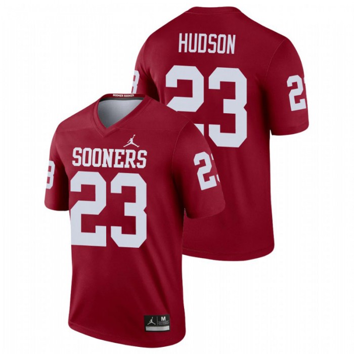 Todd Hudson Oklahoma Sooners Legend Crimson Football Jersey