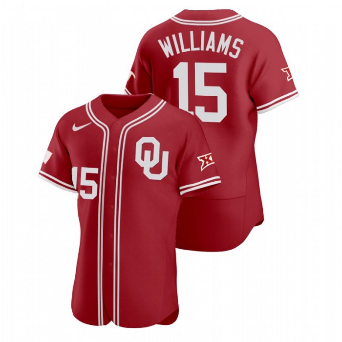 Alondes Williams Oklahoma Sooners Vapor Prime Red College Baseball Jersey