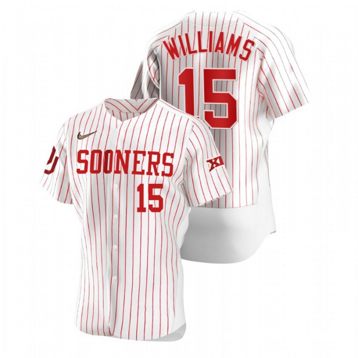 Alondes Williams Oklahoma Sooners Vapor Prime White College Baseball Jersey