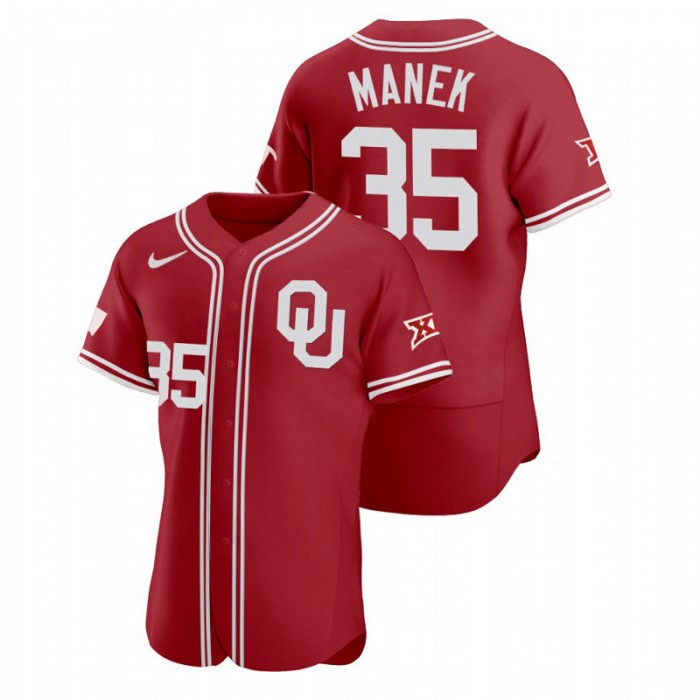 Brady Manek Oklahoma Sooners Vapor Prime Red College Baseball Jersey