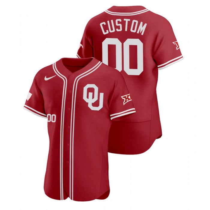 Custom Oklahoma Sooners Vapor Prime Red College Baseball Jersey