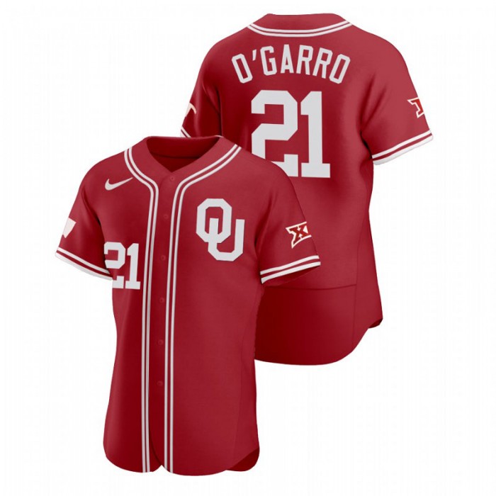 Josh O'Garro Oklahoma Sooners Vapor Prime Red College Baseball Jersey