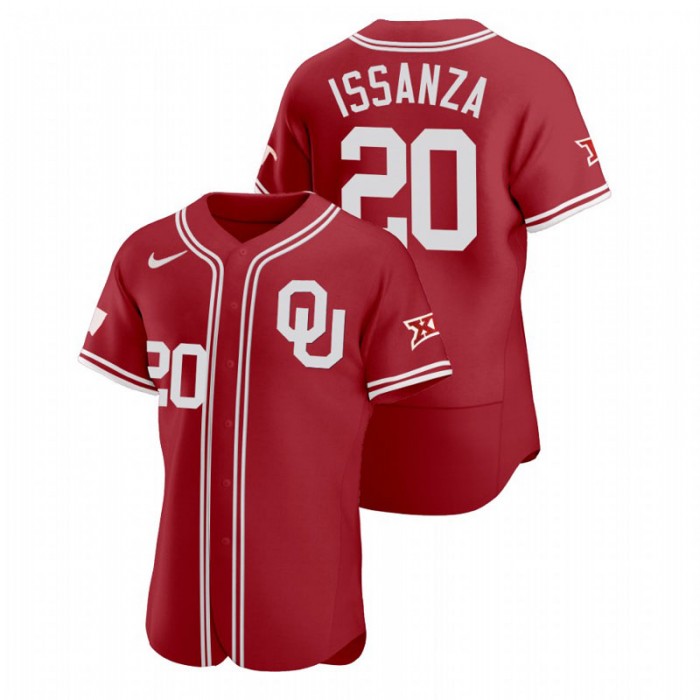 Rick Issanza Oklahoma Sooners Vapor Prime Red College Baseball Jersey